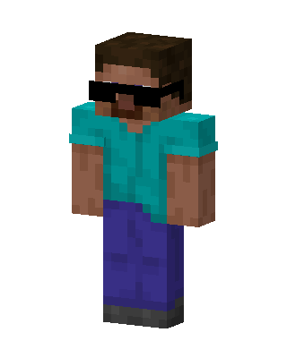 Teal Mob Boy skin, 3D preview