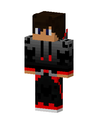 Red Hoodie Boy Minecraft skin