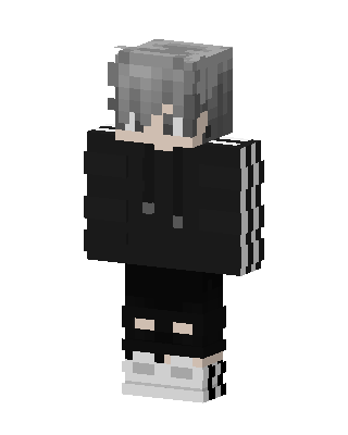 Monochrome Hoodie skin, 3D preview