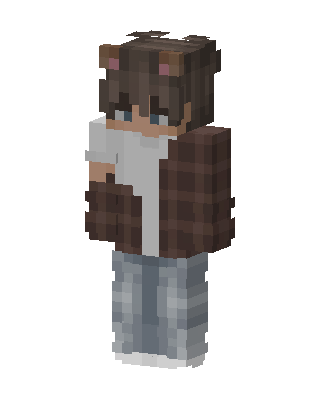 Brown Player Boy skin, 3D preview