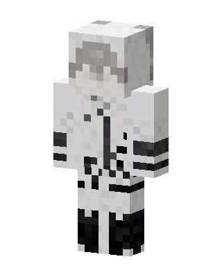 Ink Stained Hoodie skin, 3D preview