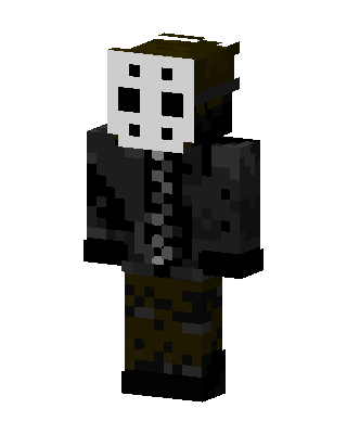 Black Masked Villain Boy skin, 3D preview