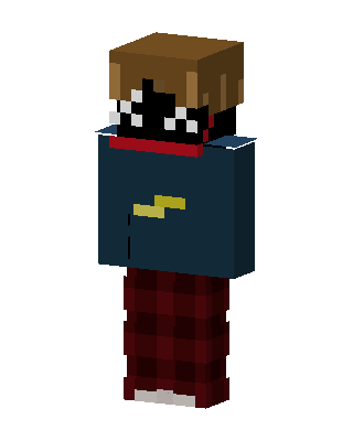 Blue Player Boy skin, 3D preview