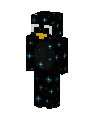 Sculk Penguin skin, 3D preview