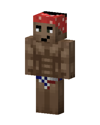 Buff Bandana Guy skin, 3D preview