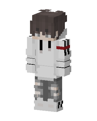White Player Boy skin, 3D preview