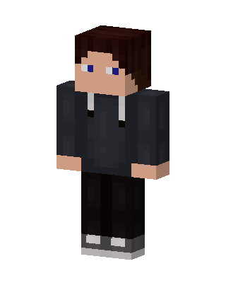 Casual Hoodie Boy skin, 3D preview