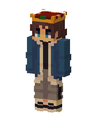 Blue King Minecraft blue skin