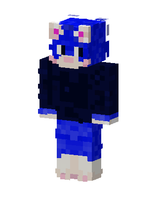 Blue Animal skin, 3D preview