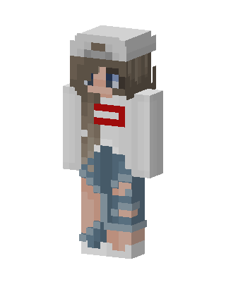 White Player Girl Minecraft skin