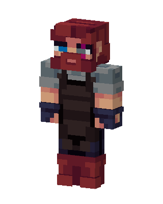 Red Bearded Blacksmith skin, 3D preview