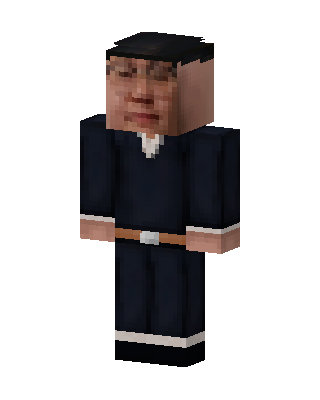 Black Worker Boy skin, 3D preview