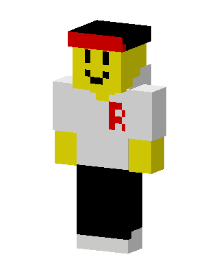 White Player Boy skin, 3D preview