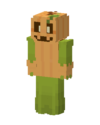 Pumpkin Head skin, 3D preview