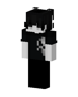 Monochrome Emo skin, 3D preview