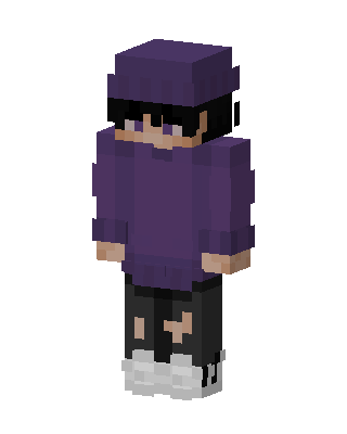Purple Drip Boy Minecraft skin
