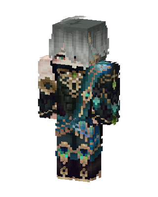 Teal Sorcerer Minecraft skin