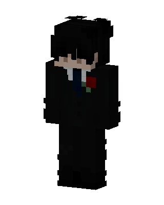 Rose Suit Boy skin, 3D preview