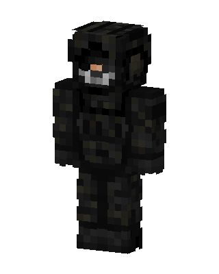 Black Masked Villain Boy Minecraft skin