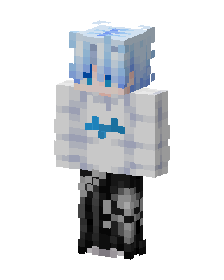 Frost Hoodie Boy skin, 3D preview