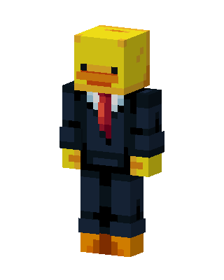Duck In Suit skin, 3D preview