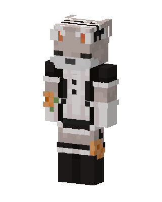 Maid Cat skin, 3D preview