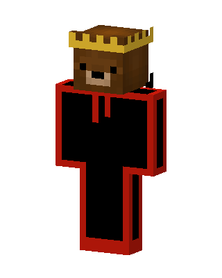 Crowned Bear Hoodie Minecraft skin