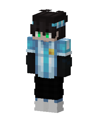Blue Gamer Boy Minecraft blue skin