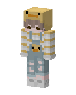 White Animal Girl Minecraft pastel skin