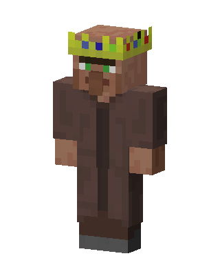 King Villager skin, 3D preview