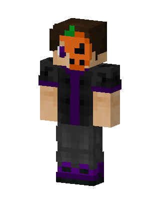 Black Masked Villain Boy skin, 3D preview
