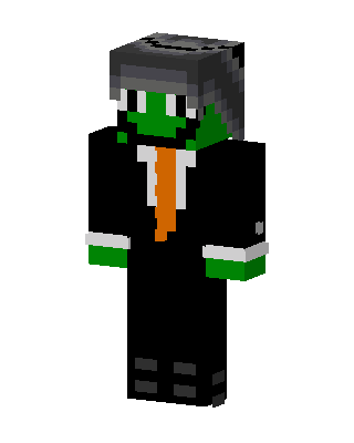 Black Villain Boy skin, 3D preview