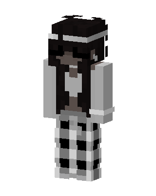 Plaid Pants Girl skin, 3D preview