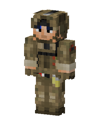Desert Soldier skin, 3D preview