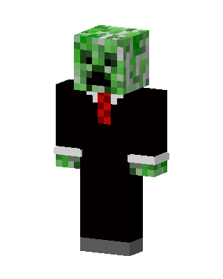 Creeper In Suit skin, 3D preview