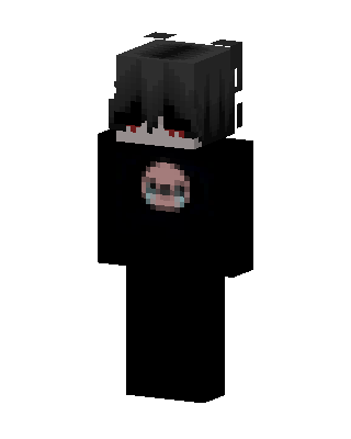 Black Anime Girl Minecraft e-girl skin