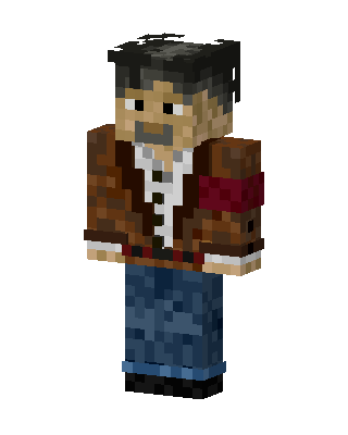 Brown Player Boy skin, 3D preview