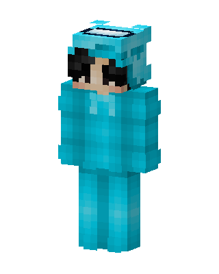 Cyan Hoodie Goggles skin, 3D preview