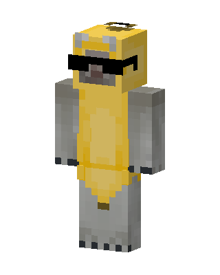 Cool Yellow Dino Minecraft skin