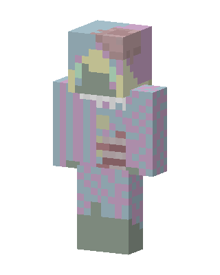 Pastel Zombie skin, 3D preview