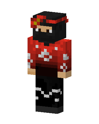 Red Ninja skin, 3D preview