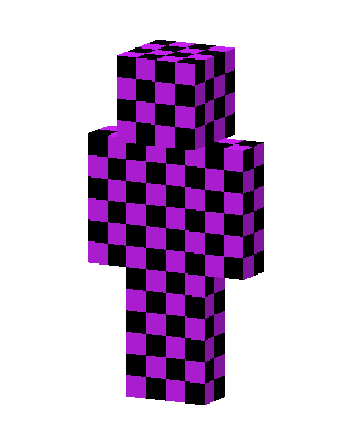 Purple Checkerboard skin, 3D preview