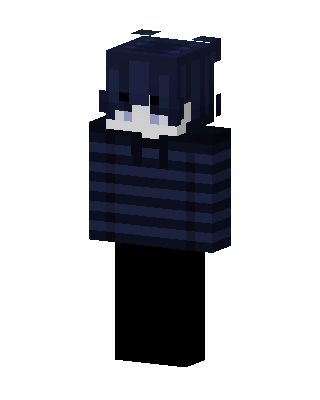Midnight Striped Boy skin, 3D preview