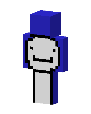 Blue Smiley skin, 3D preview