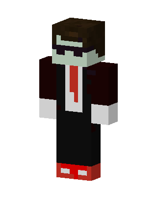 Black Villain Boy Minecraft goth skin