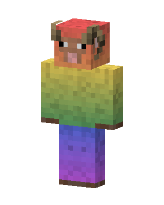Rainbow Pig skin, 3D preview