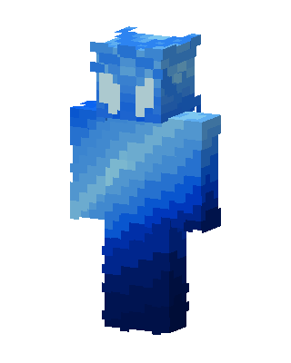 Blue Slime skin, 3D preview