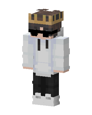 Crowned Hoodie Boy Minecraft skin