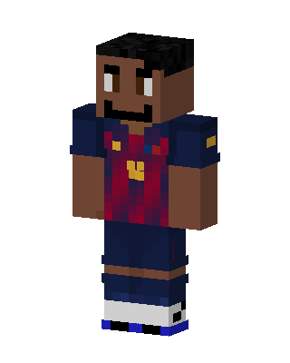 Blaugrana Footballer skin, 3D preview