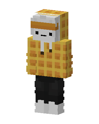 Waffle Hoodie skin, 3D preview